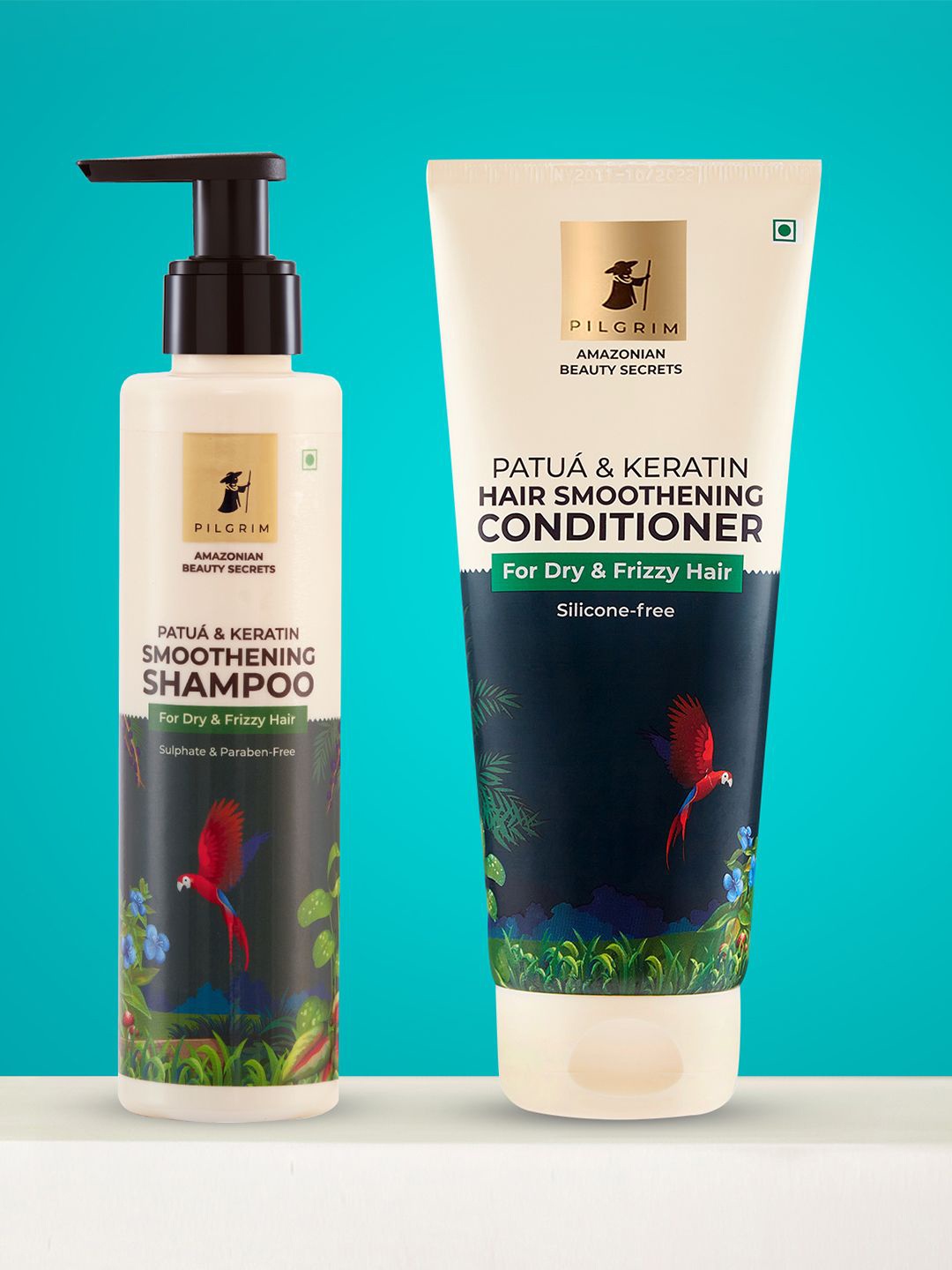 

Pilgrim Advanced Patu & Keratin Smoothing Shampoo & Conditioner, Green