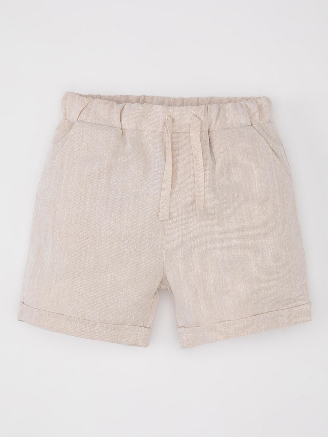 

DeFacto Boys Mid-Rise Shorts, Cream