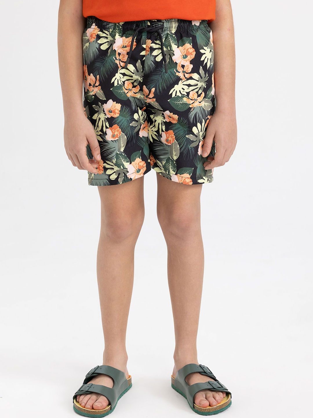 

DeFacto Boys Printed Swim Shorts, Black