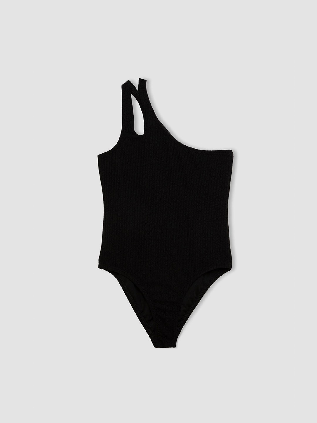 

DeFacto Girls One Shoulder Swim Bikini Set, Black