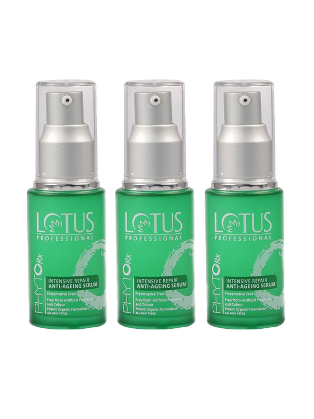 

Lotus Professional Set Of 3 PHYTORx Anti-Aging Serum With Ginger & Ginseng - 30 ml Each, Green