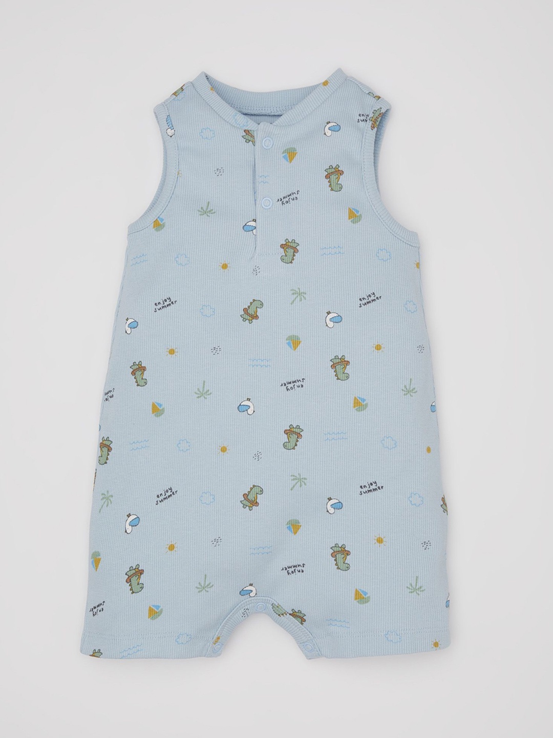 

DeFacto Boys Printed Rompers, Blue