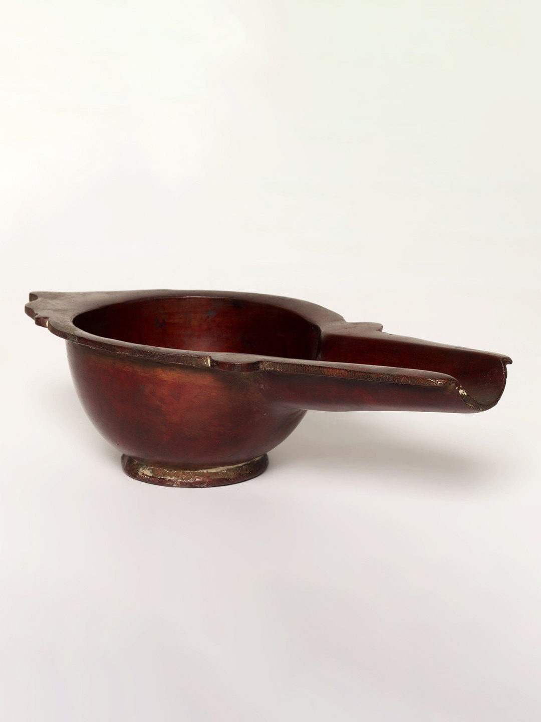 

Exotic India 9" Brass Ark Patra, Maroon