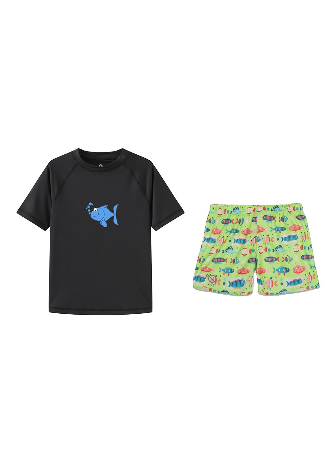 

Aqua Holic T-Shirt & Shorts Swimming Set, Blue