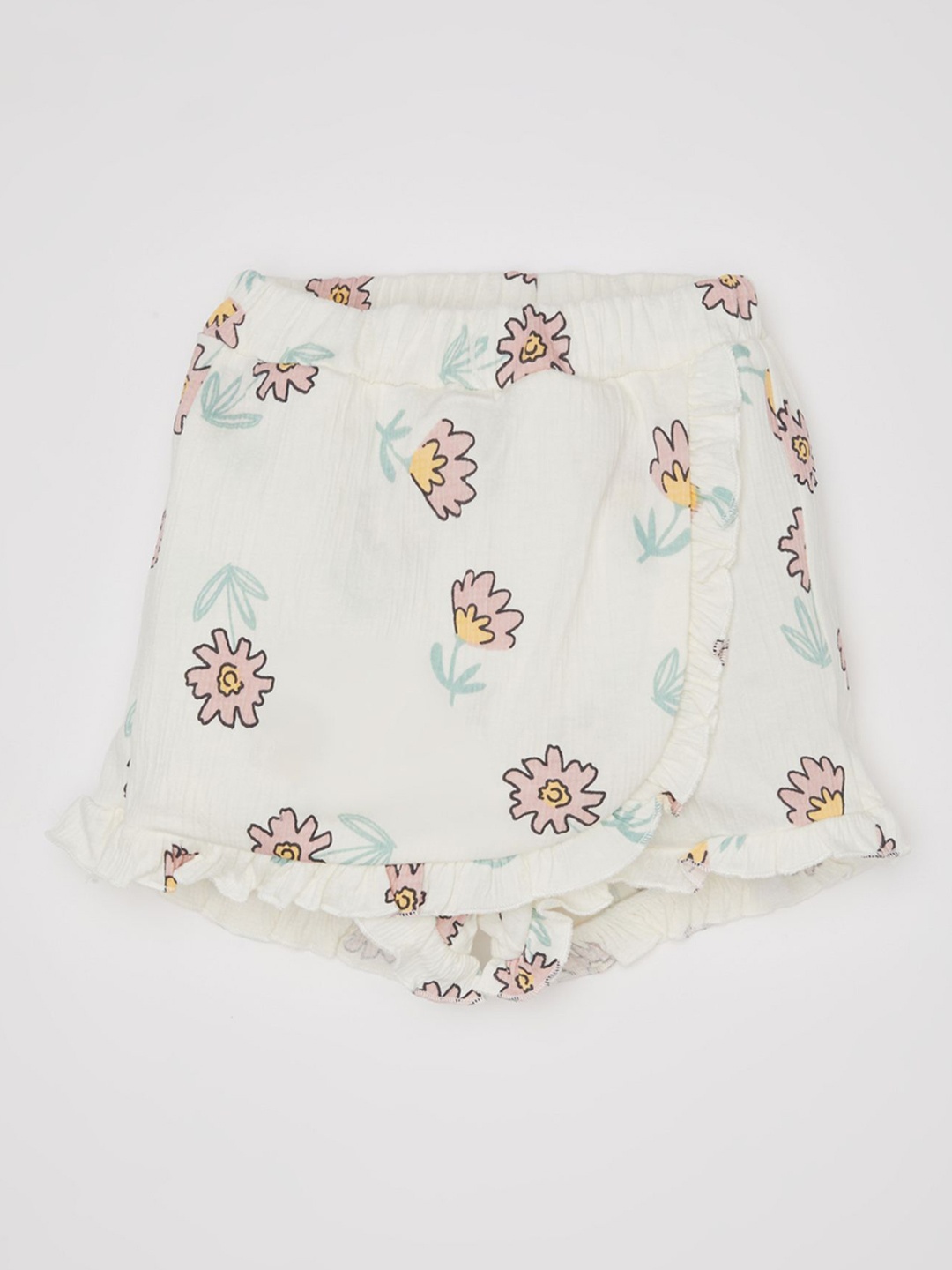 

DeFacto Girls Floral Printed Shorts, Na