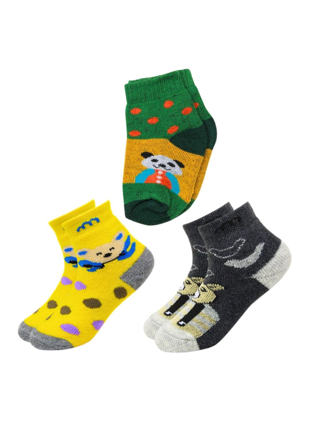

BAESD Infants Ankle-Length Socks Pack Of 3, Yellow