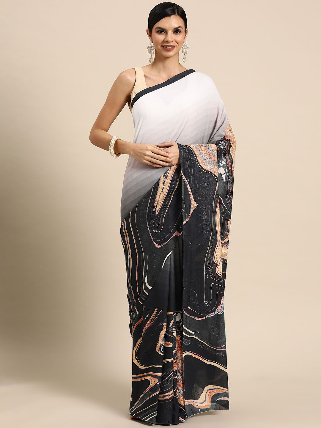 

BUTA BUTI Pure Cotton Saree, Gold