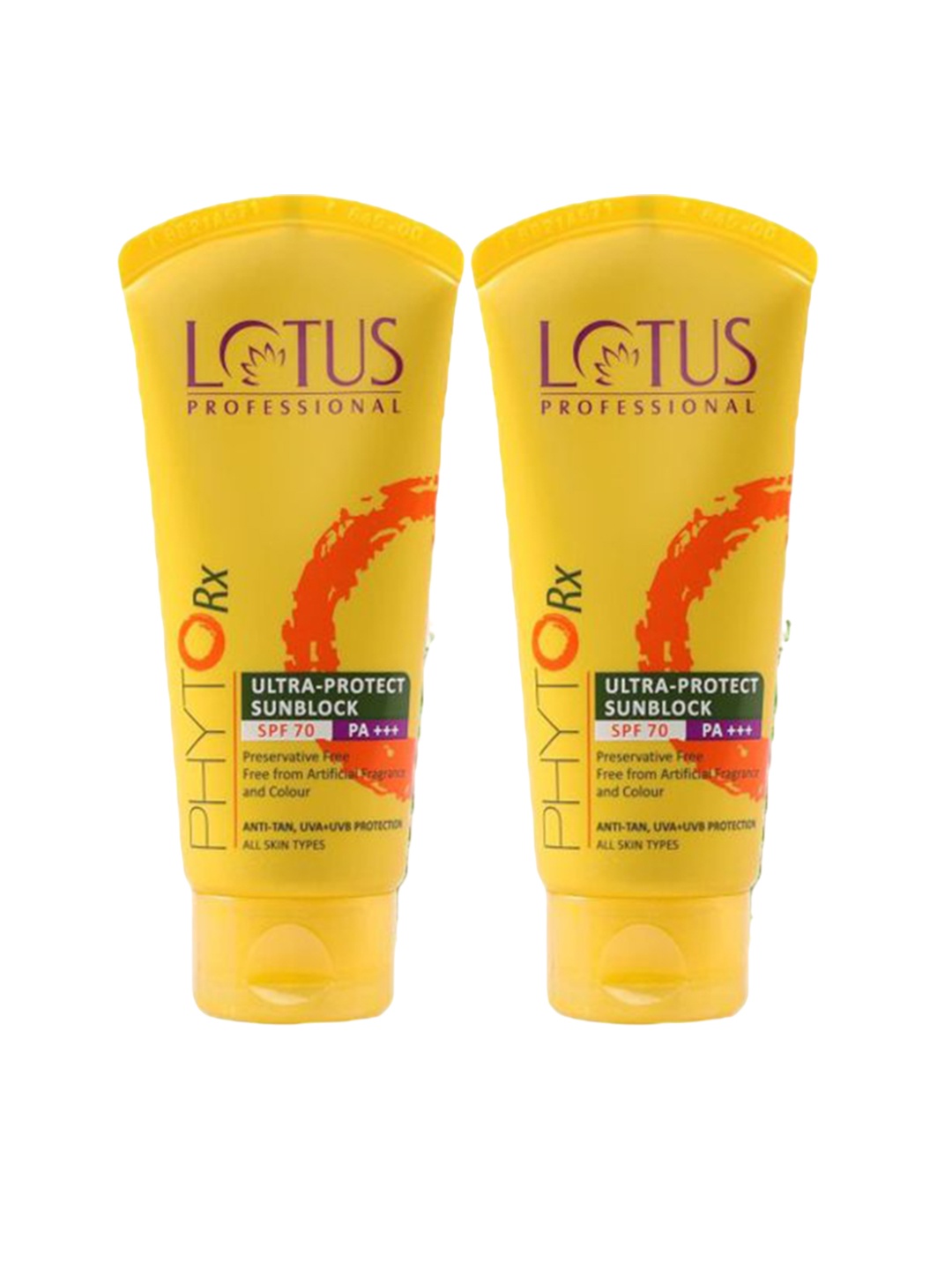 

Lotus Professional Set Of 2 PHYTORx Ultra Protect Sunscreen - 50g Each, Yellow