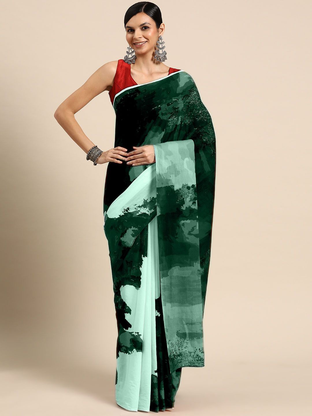 

BUTA BUTI Pure Cotton Saree, Sea green