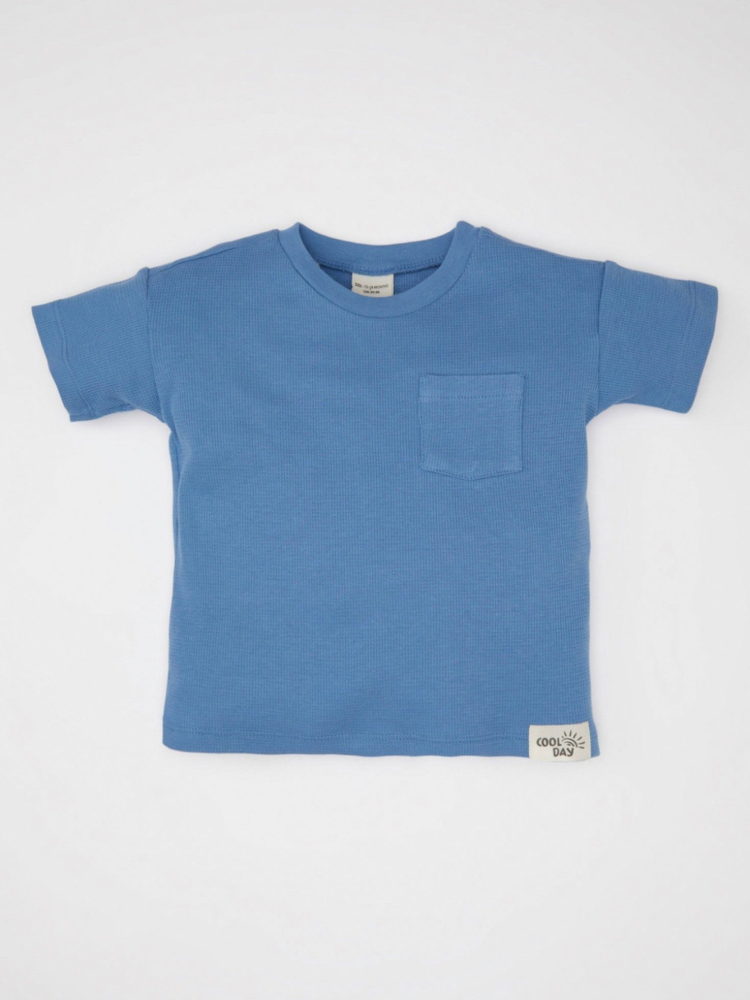 

DeFacto Boys Solid Round Neck Cotton T-shirt, Na