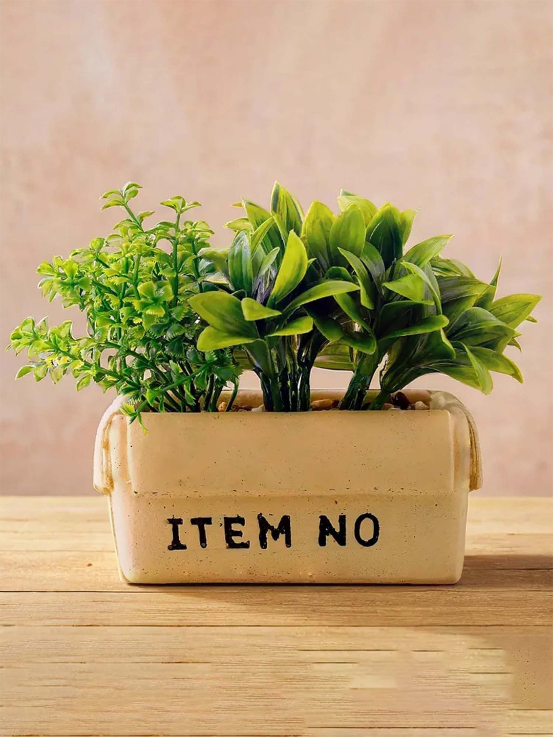 

Ekhasa Green & Beige Alstroemeria Artificial Plant With Pot