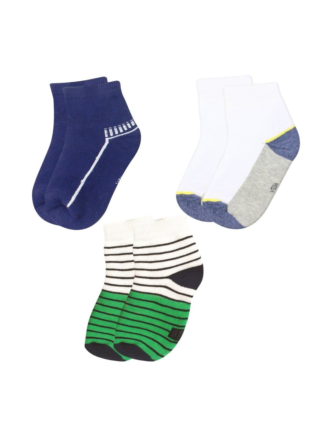 

BAESD Infants 3Pcs Ankle-Length Socks, Blue