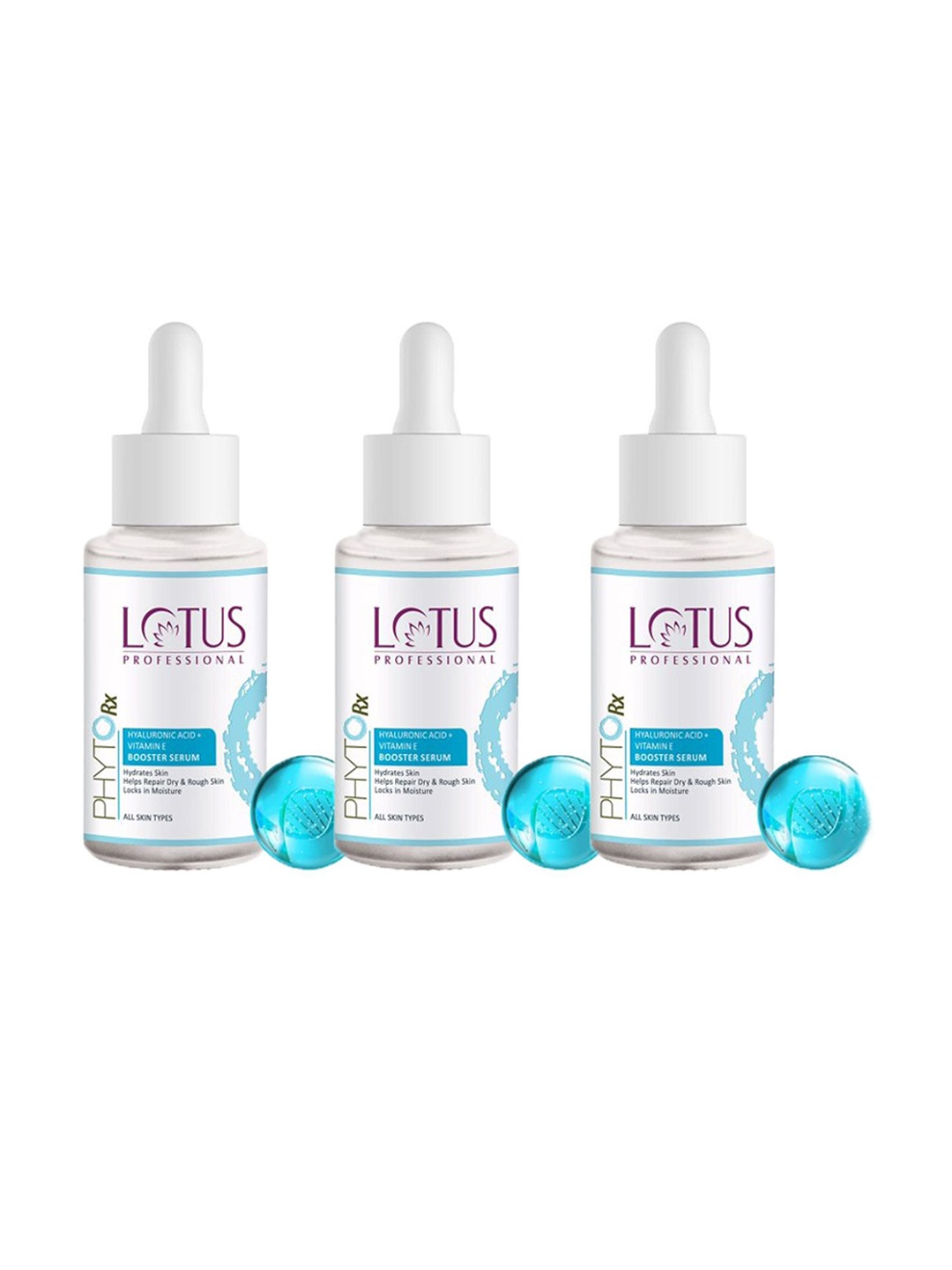 

Lotus Professional Set Of 3 PHYTORx Booster Serum With Hyaluronic Acid & Vitamin E - 30ml, Blue