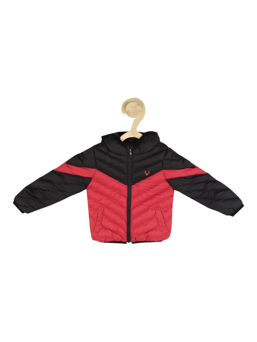 

Allen Solly Junior Boys Colourblocked Open Front Jacket, Black