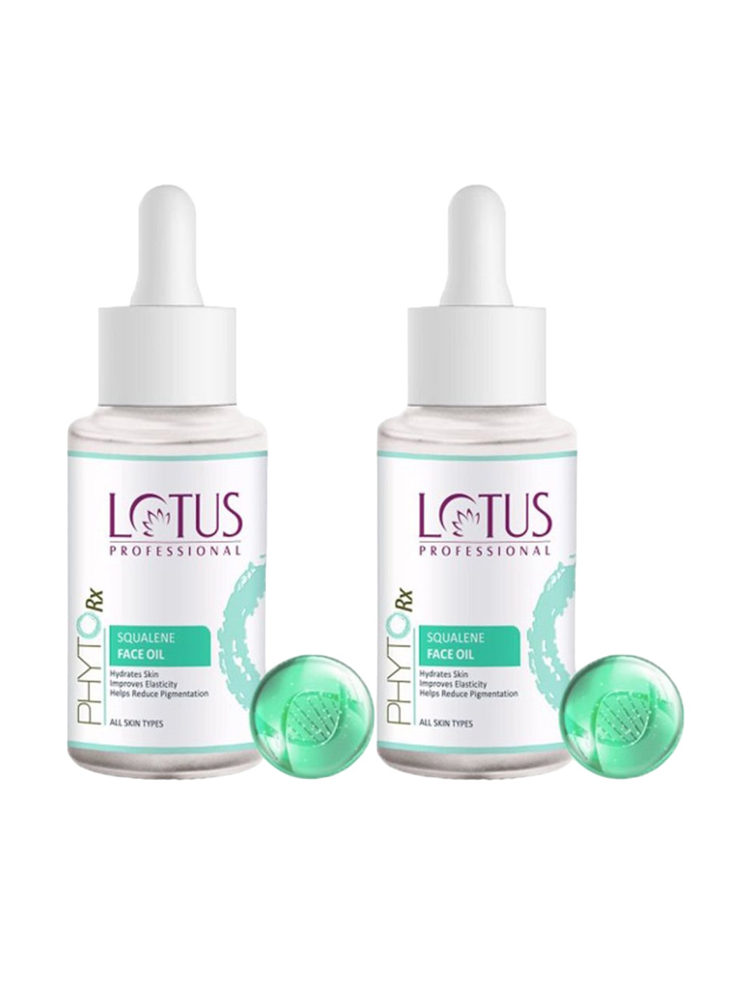 

Lotus Professional Set Of 2 PhytoRx Squalene Face Oil 28 ml Each, Green