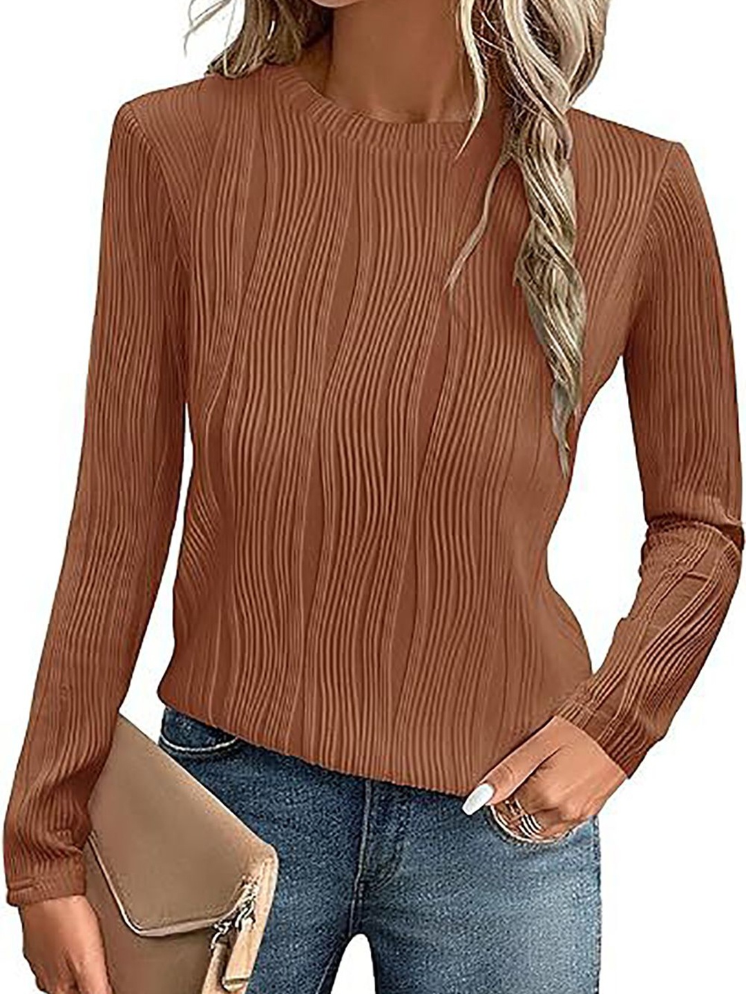 

StyleCast x Revolte Top, Brown