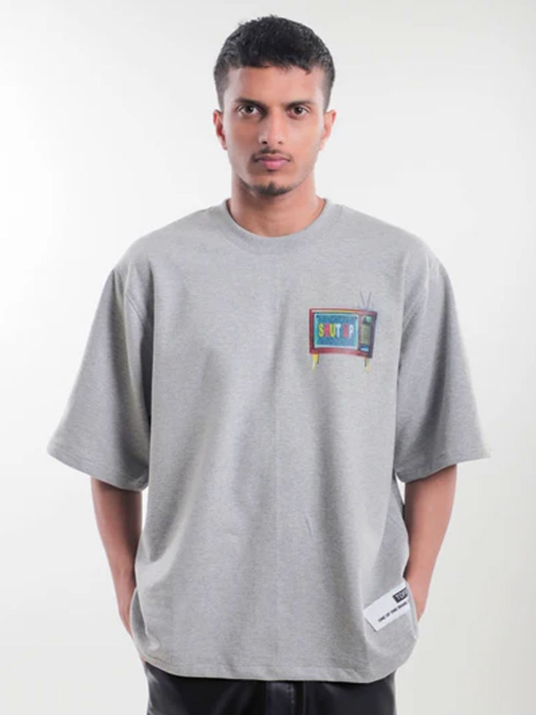 

TOFFLE Unisex Printed T-shirt, Grey