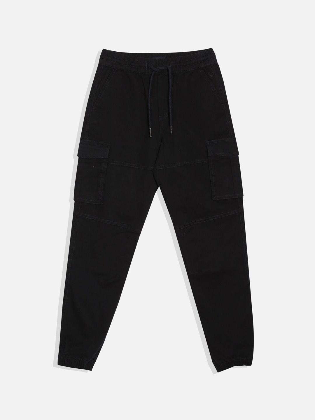 

Allen Solly Junior Boys Mid-Rise Trousers, Black