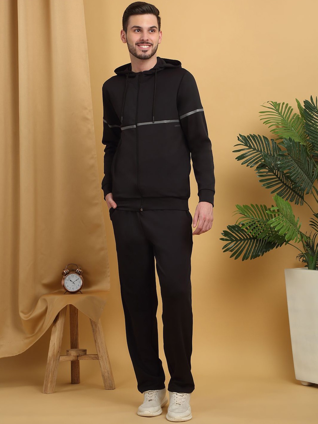 

Sweet Dreams Hooded Solid Tracksuits, Black