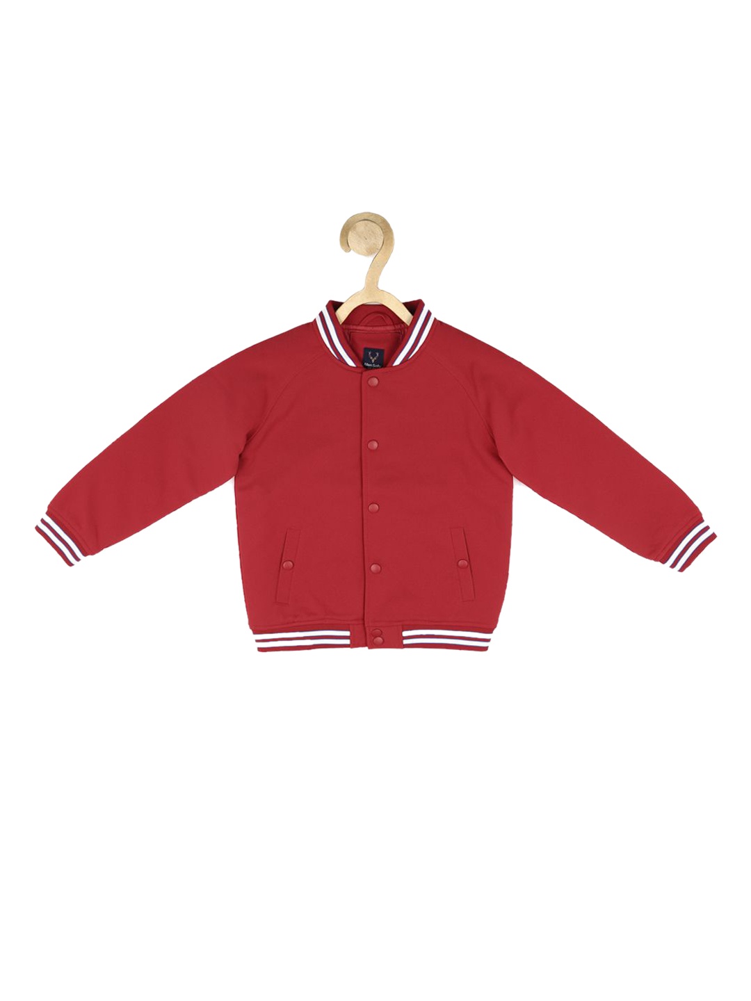 

Allen Solly Junior Boys Open Front Jacket, Red
