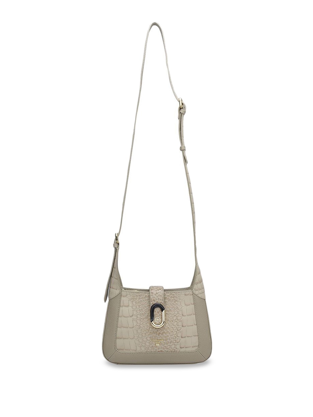 

Da Milano Textured Leather Sling Bag, White