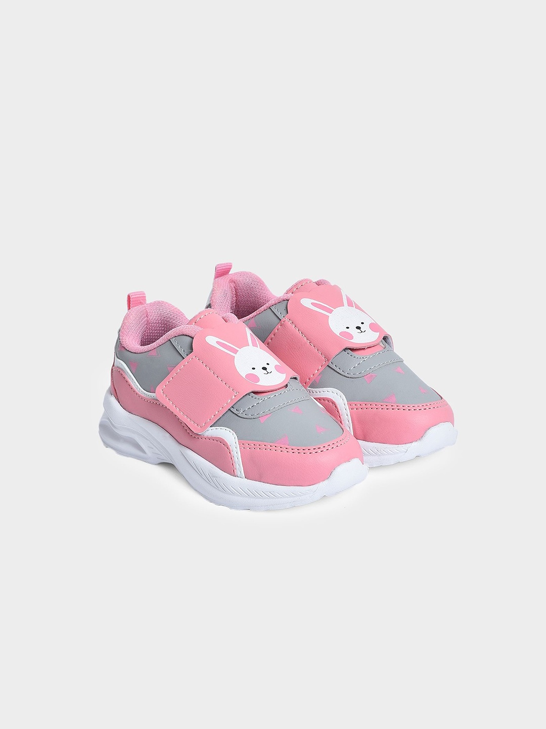 

MiArcus Girls Colourblocked PU Sneakers, Pink