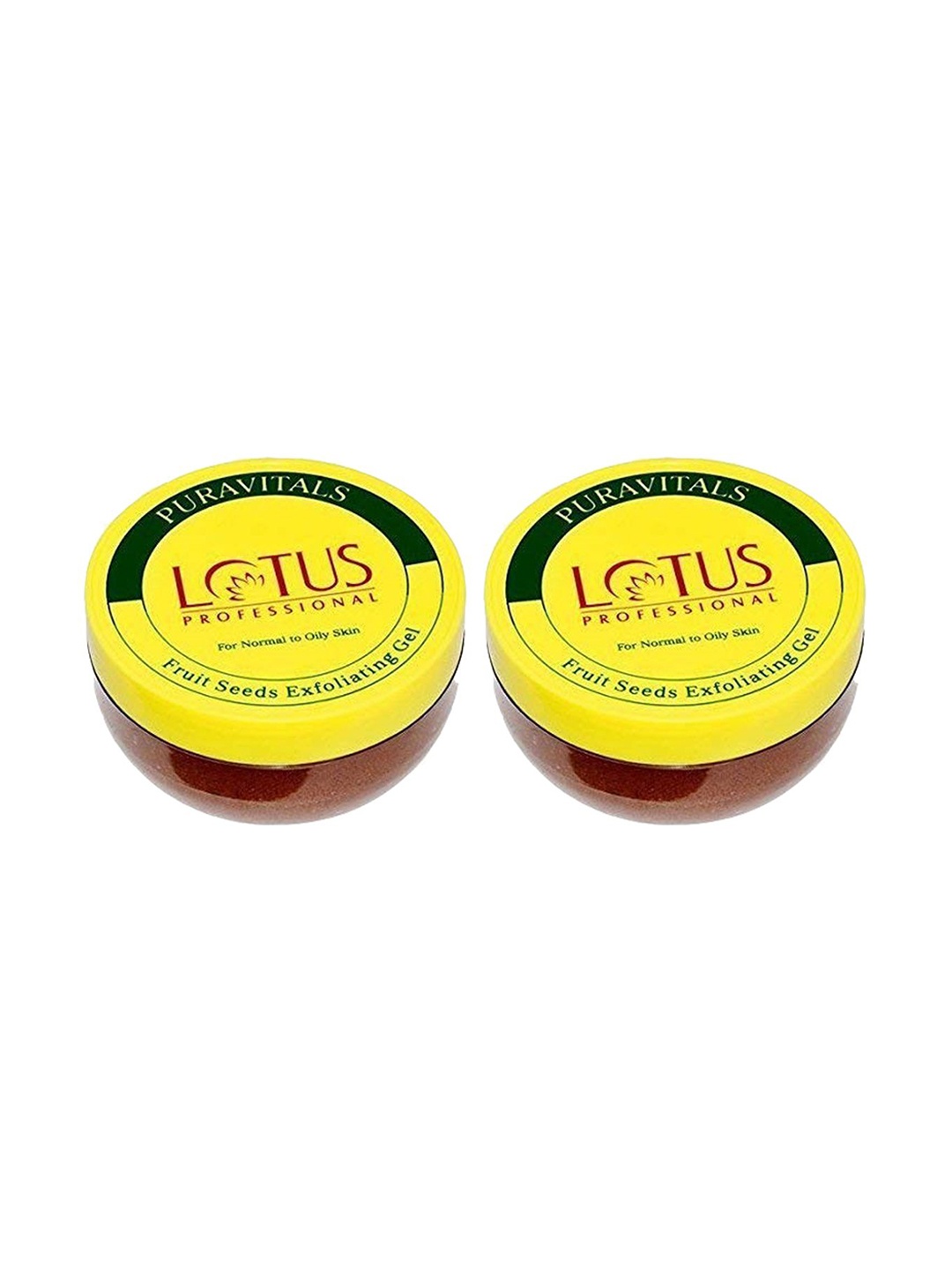 

Lotus Professional Set Of 2 Puravitals Fruit Seeds Exfoliating Gel - 300 g Each, Yellow