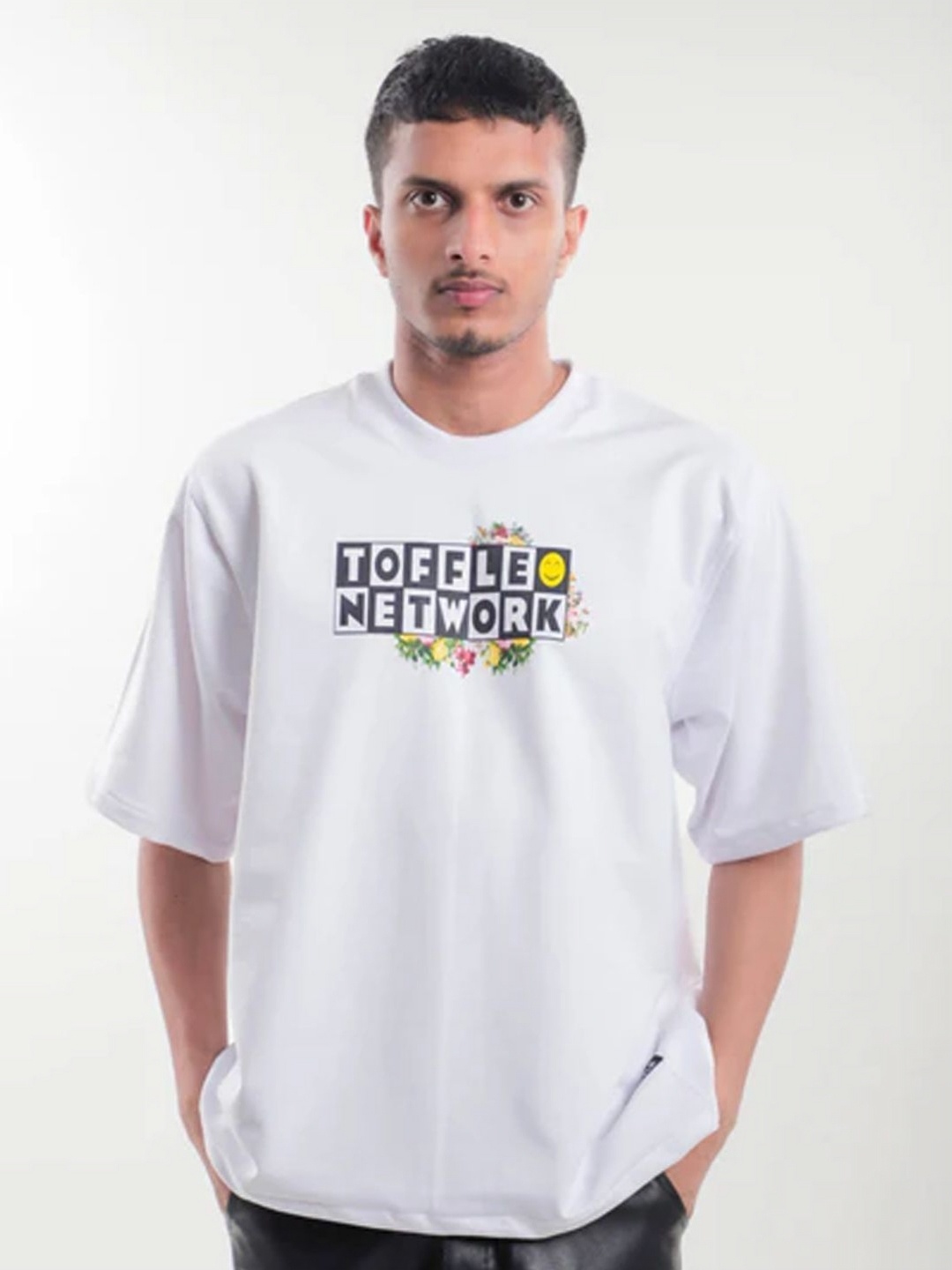 

TOFFLE Unisex Printed T-shirt, White