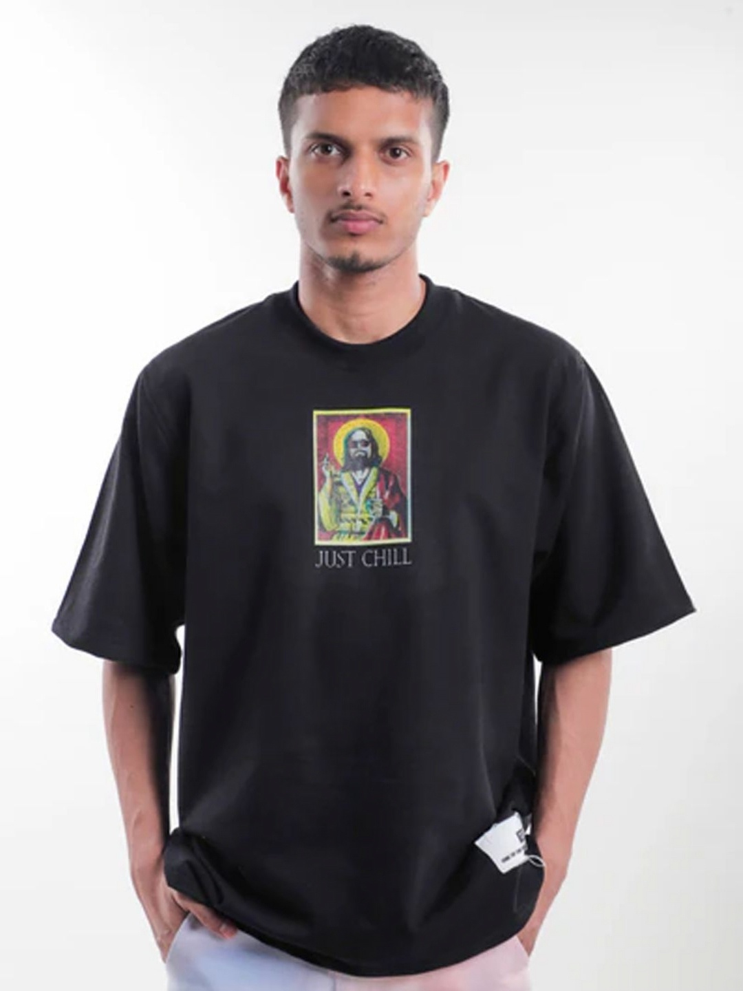 

TOFFLE Unisex Printed T-shirt, Black