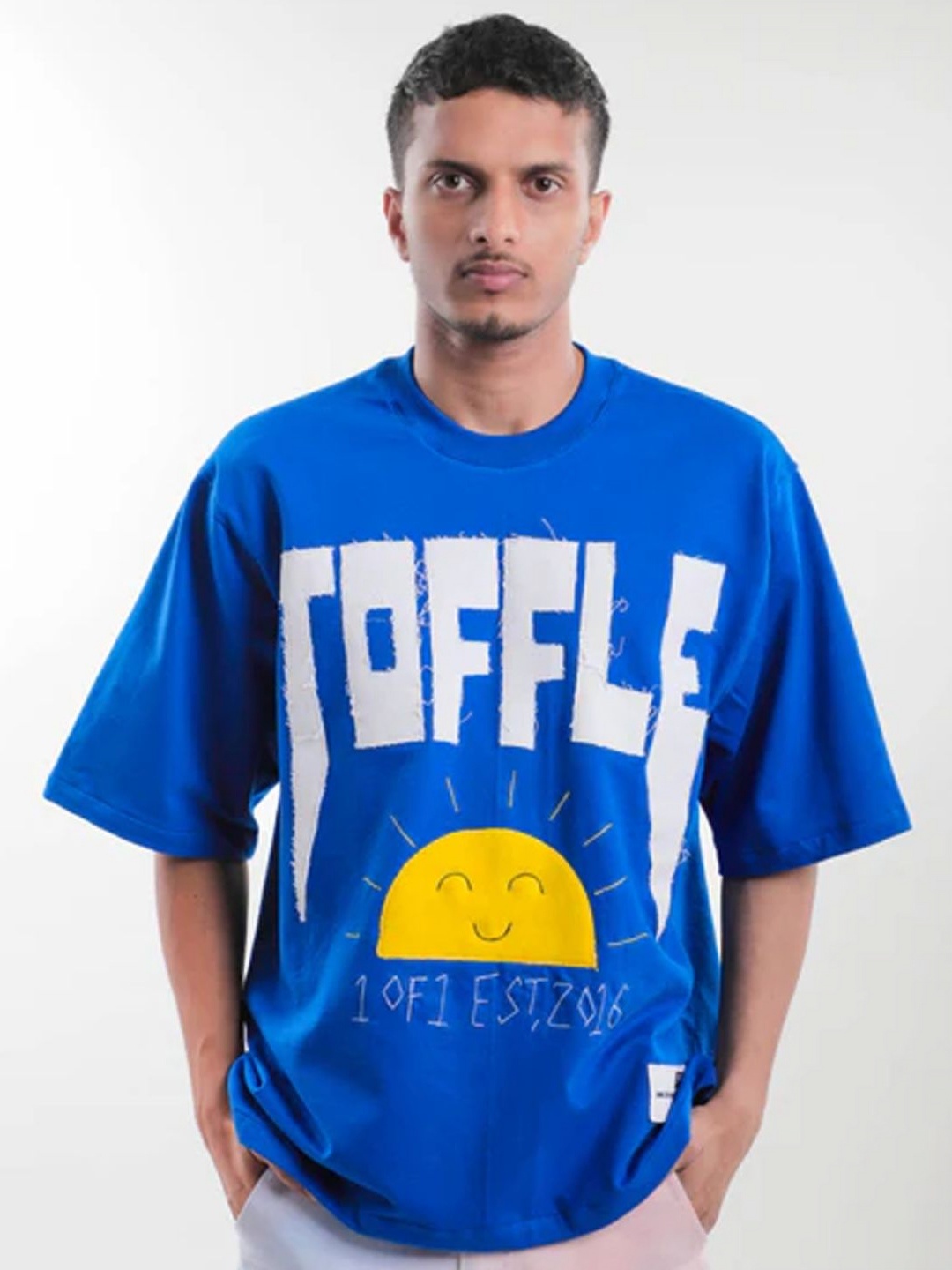 

TOFFLE Unisex Printed T-shirt, Blue