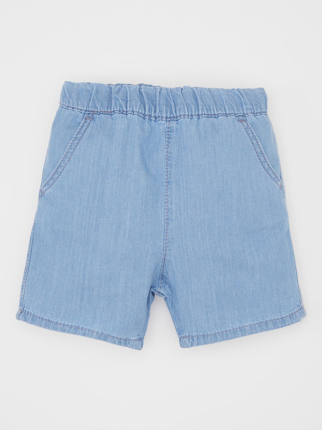 

DeFacto Boys Mid-Rise Regular Fit Denim Shorts, Navy blue