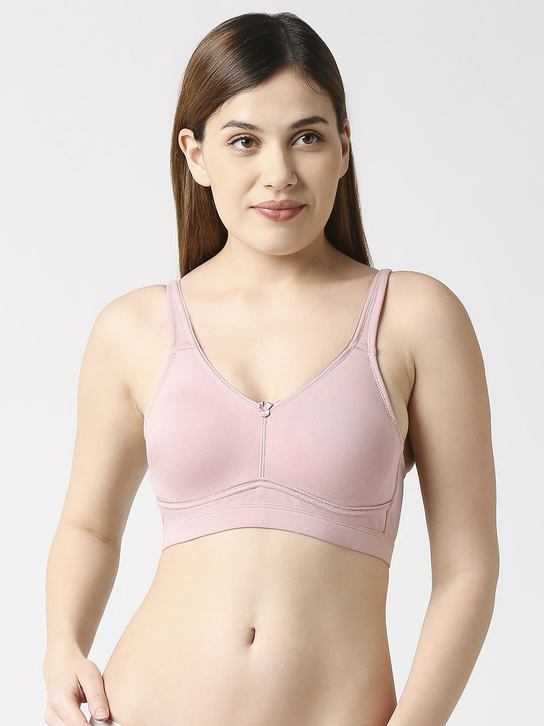 

Juliet Women Full Coverage Cotton T-shirt Bra, Peach