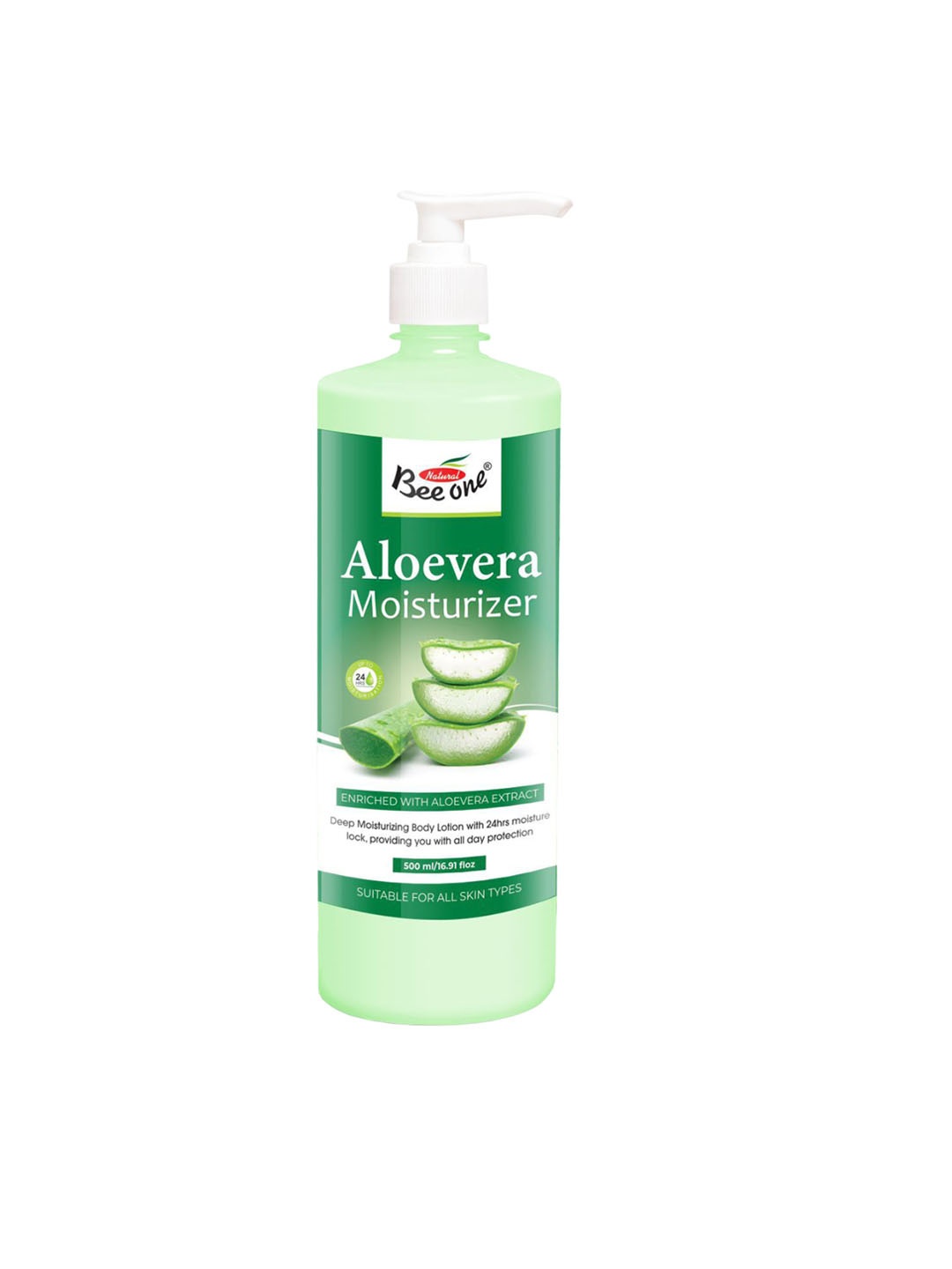 

Beeone Aloe Vera Moisturizer Body Lotion- 500ml, Green