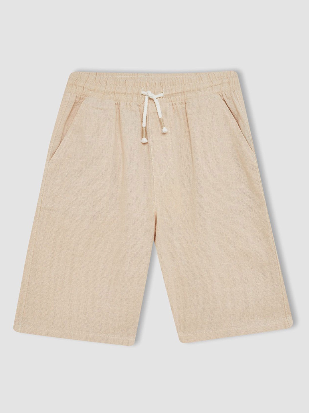 

DeFacto Boys Solid Shorts, Beige