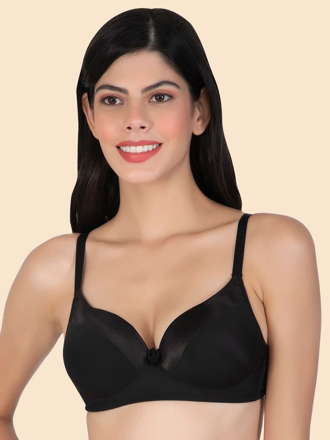 

Joomie Bra Medium Coverage Heavily Padded, Black