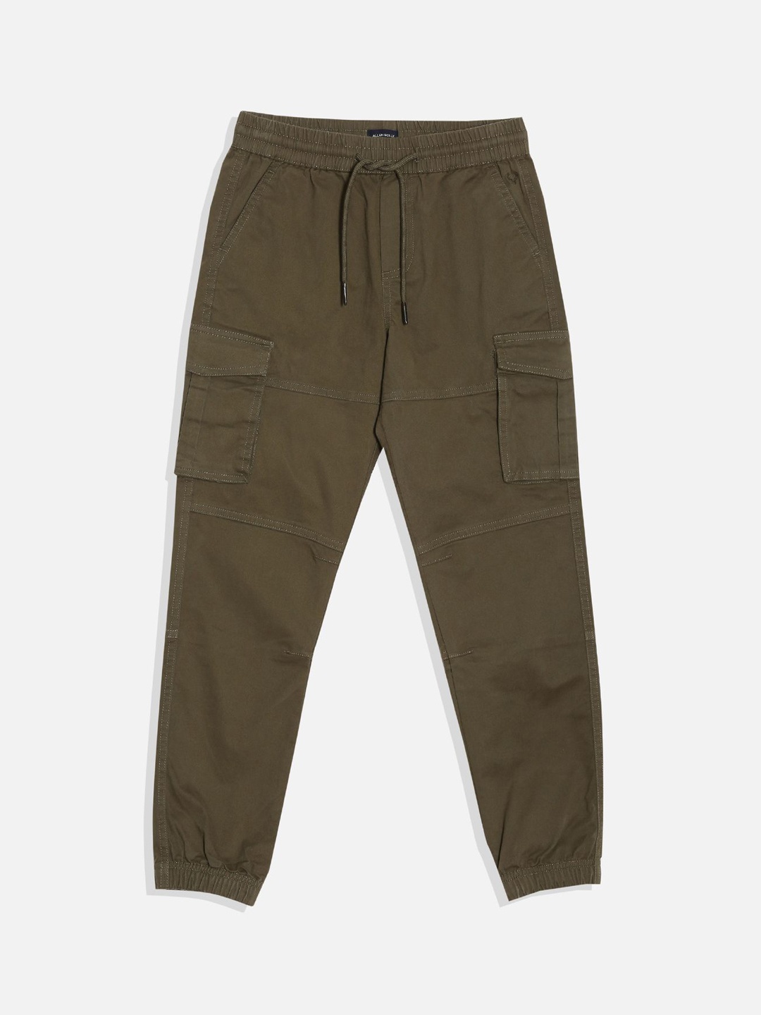 

Allen Solly Junior Boys Regular Fit Mid-Rise Regular Trousers, Olive