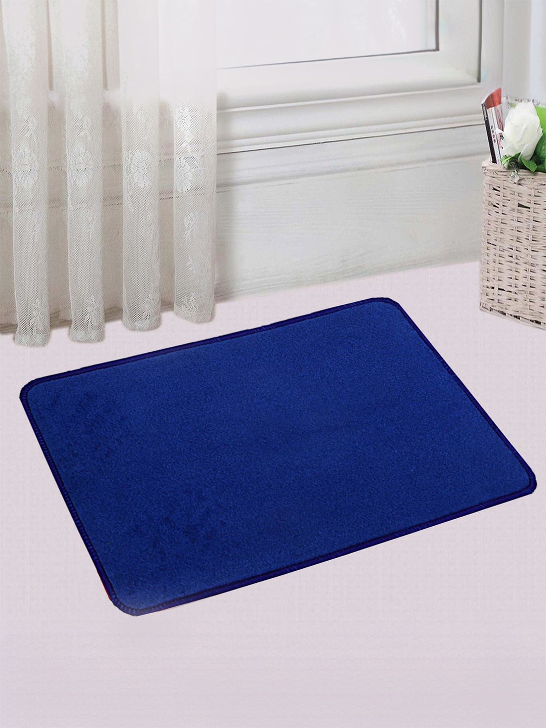 

Kuber Industries Blue Anti Slip 210GSM Microfibre Bath Mat