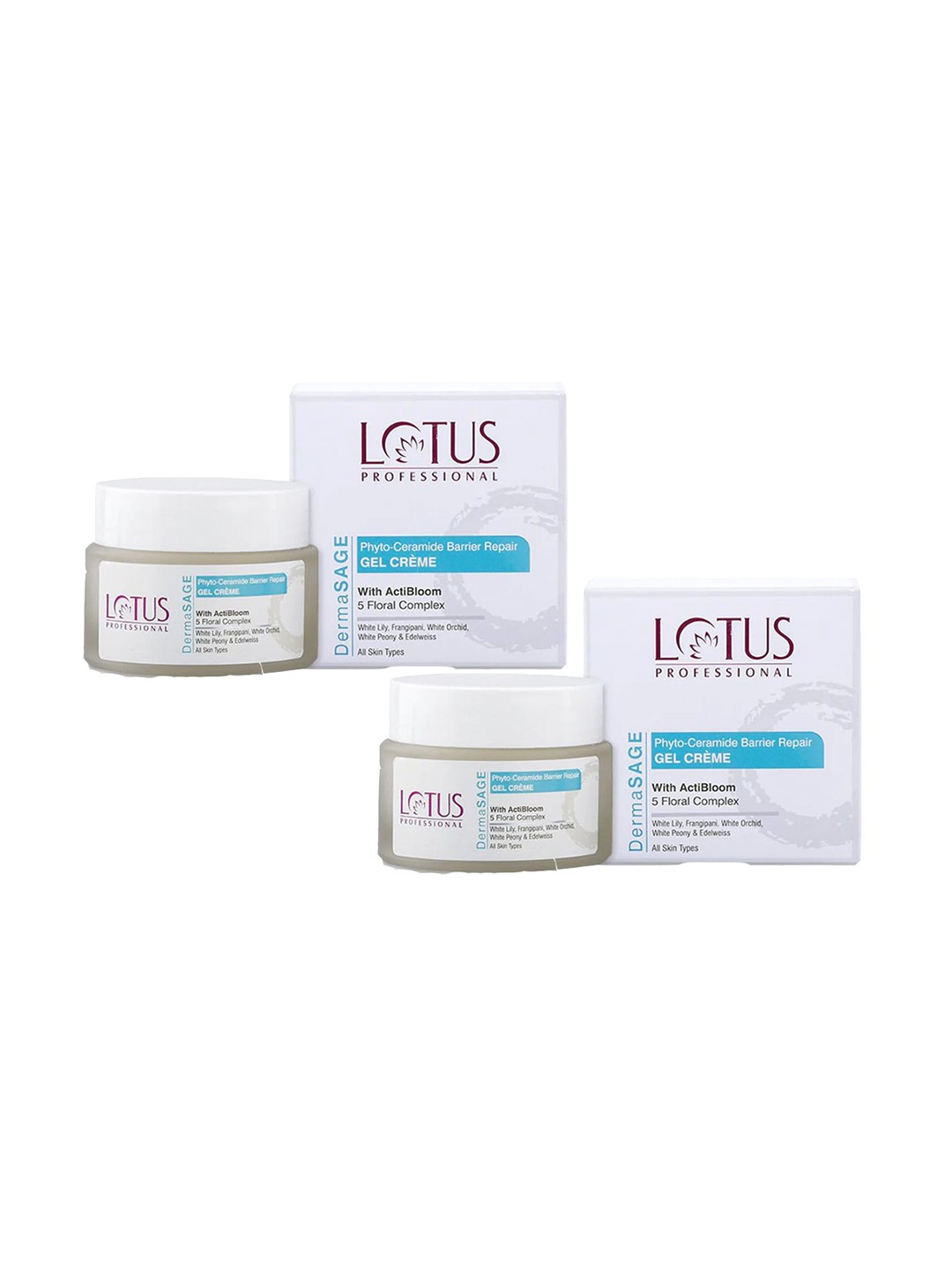 

Lotus Professional Set Of 2 DermaSAGE Ceramide Barrier Gel Creme - 50 g Each, White