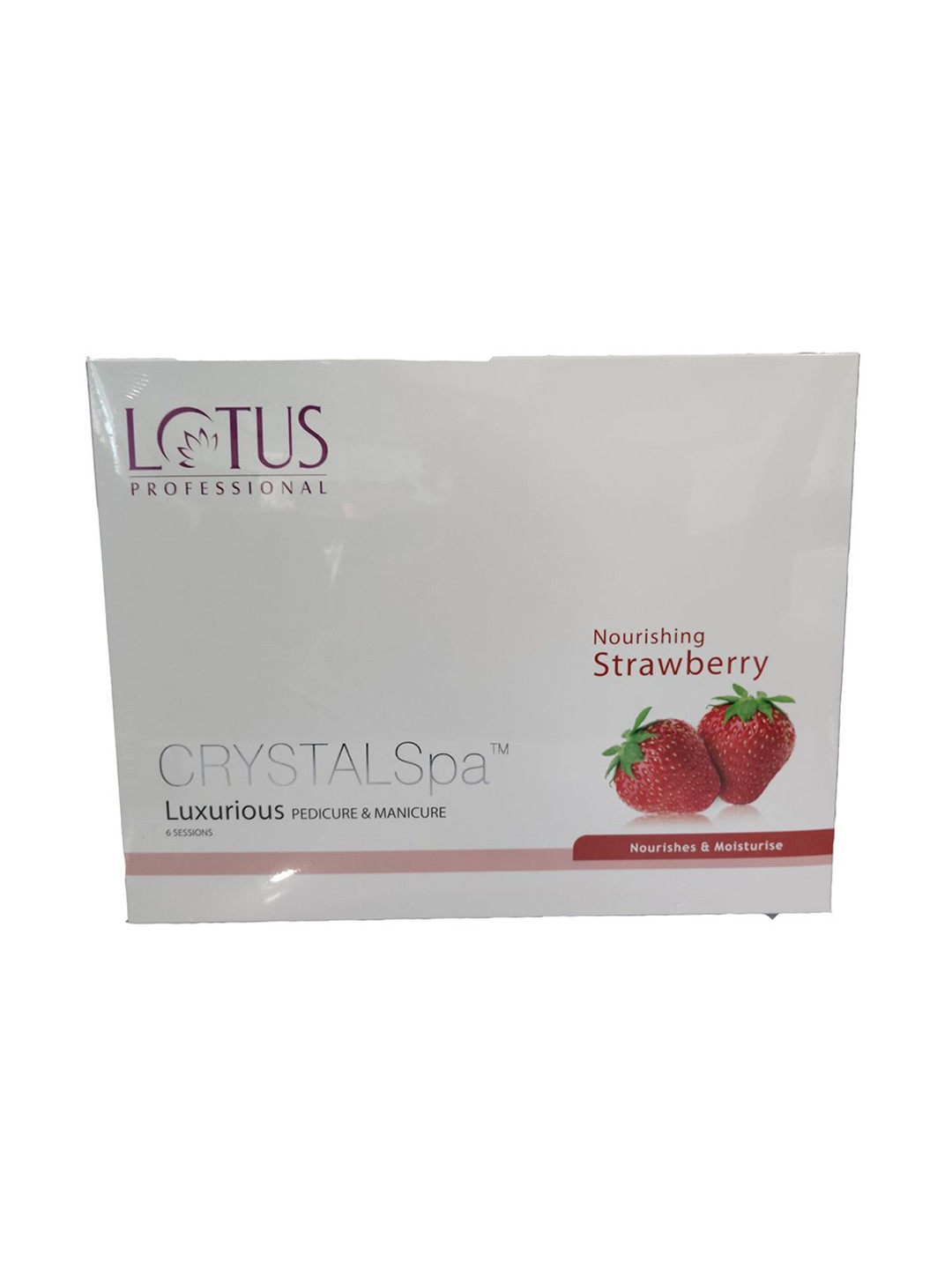 

Lotus Professional Crystal Spa Pedicure & Manicure Kit, Red