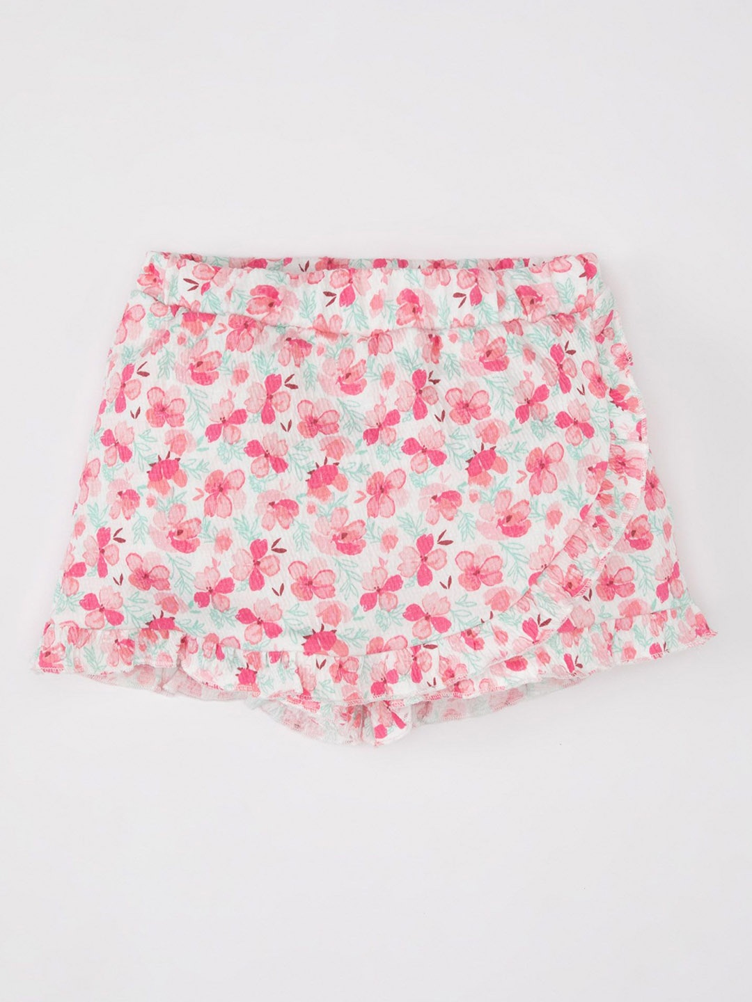 

DeFacto Girls Floral Printed Shorts, Na