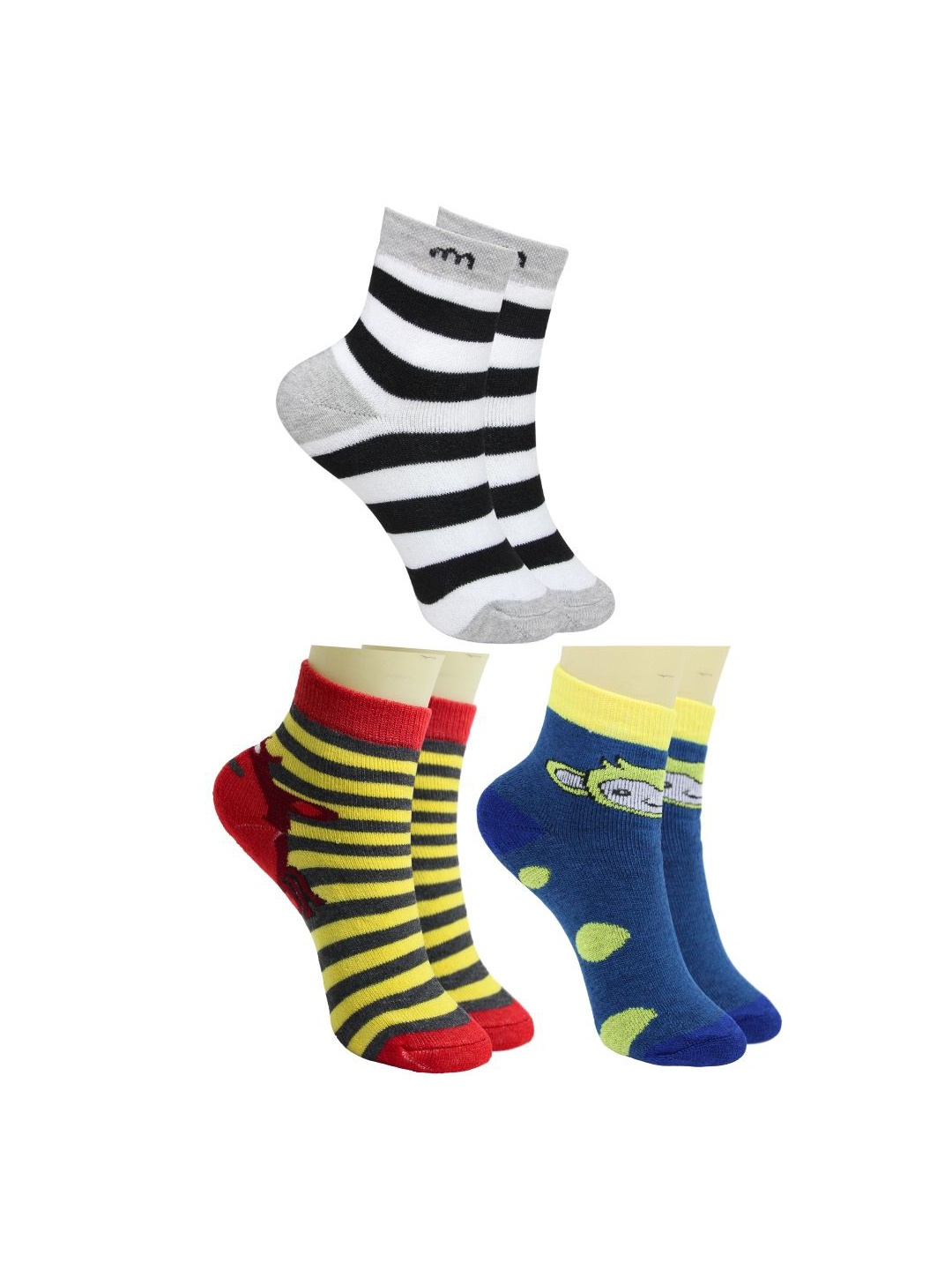 

BAESD Infant Pack Of 3 Pair Ankle-Length Socks, Blue
