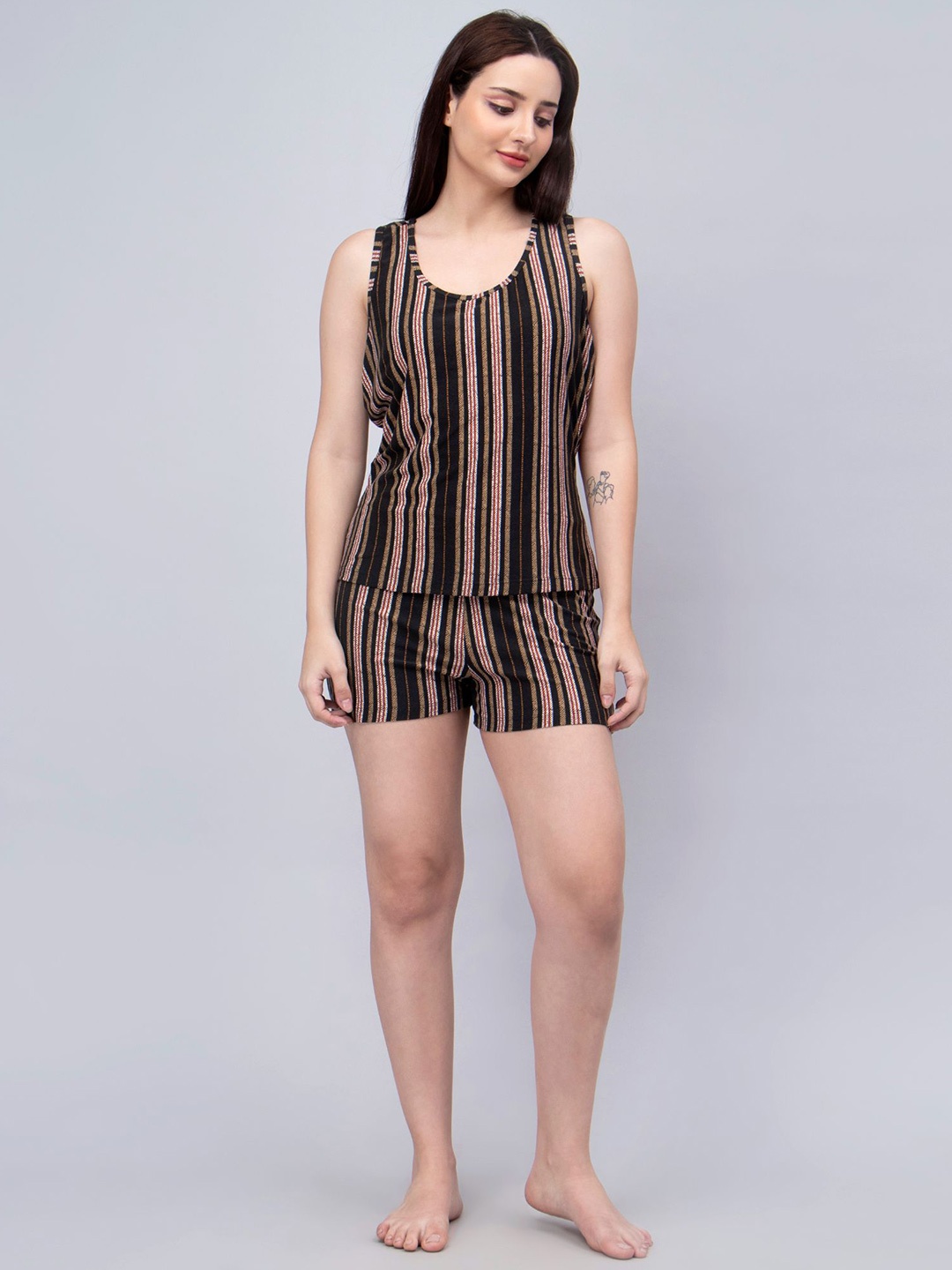 

ENTELLUS Striped Nightdress, Multi
