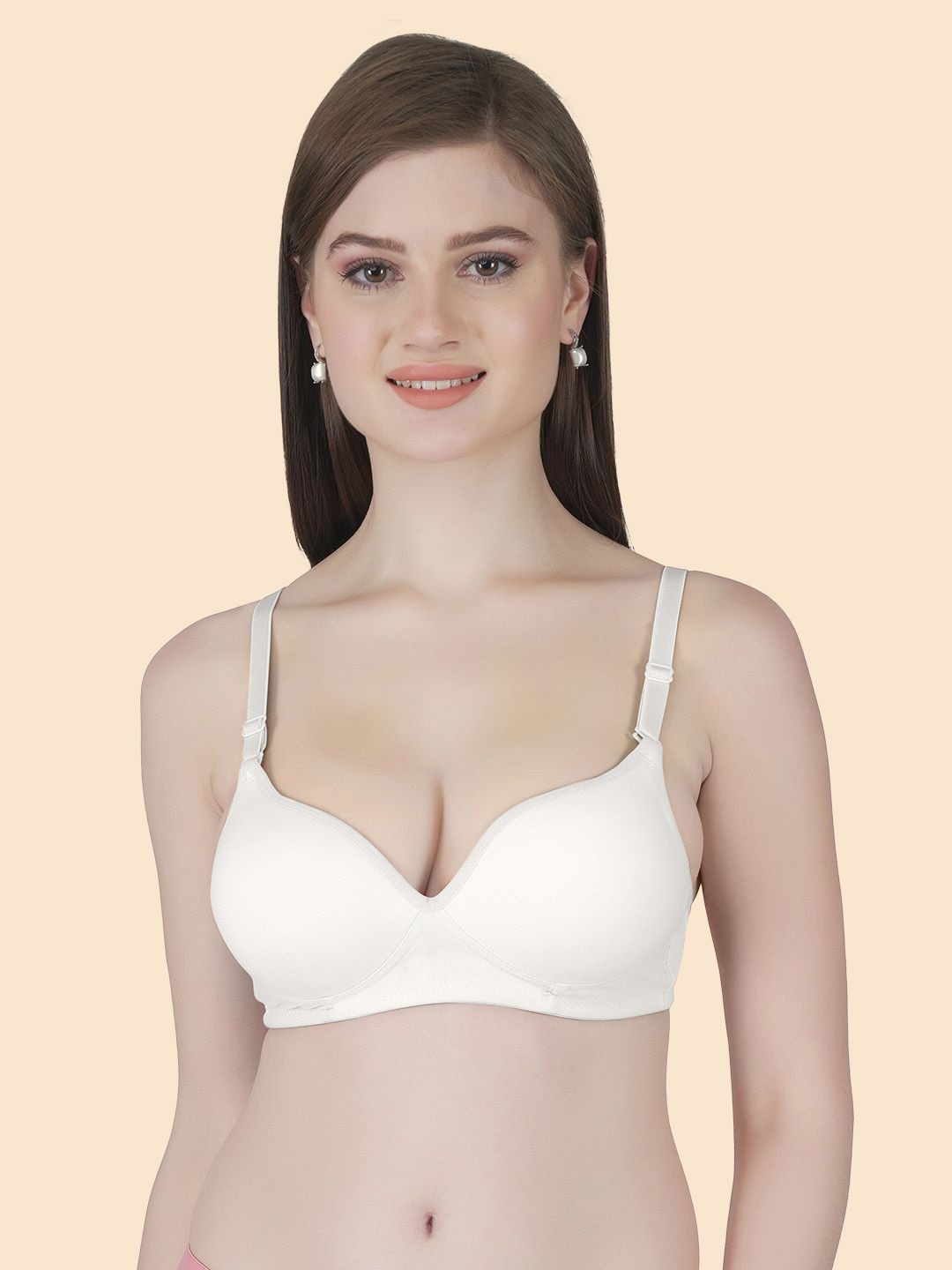 

Joomie Bra Medium Coverage Heavily Padded, Off white