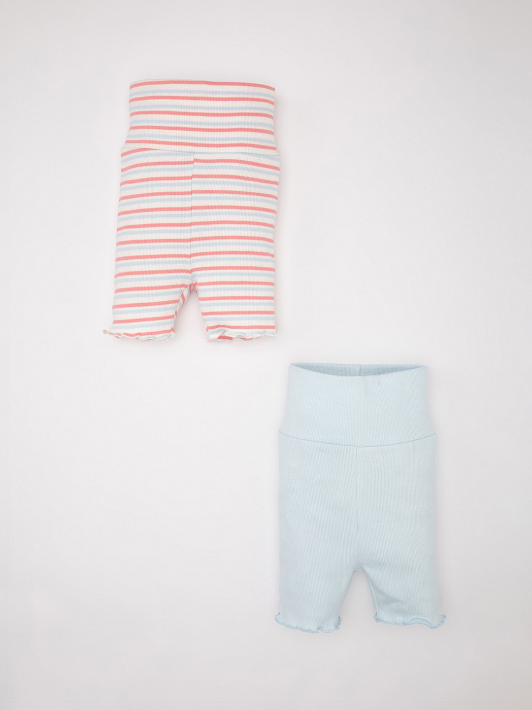 

DeFacto Girls Pack of 2 Striped Shorts, Na