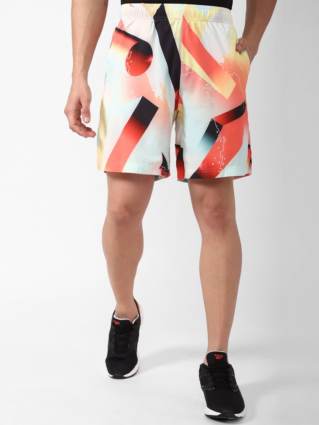 

Reebok Printed Austin Retro Vector Shorts, White