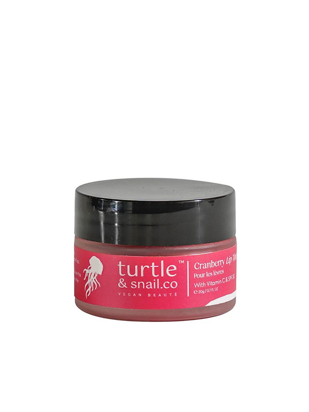 

Turtle & Snail Cranberry Lip Tint & Balm with Vitamin C & SPF 30 - 20 g - Red