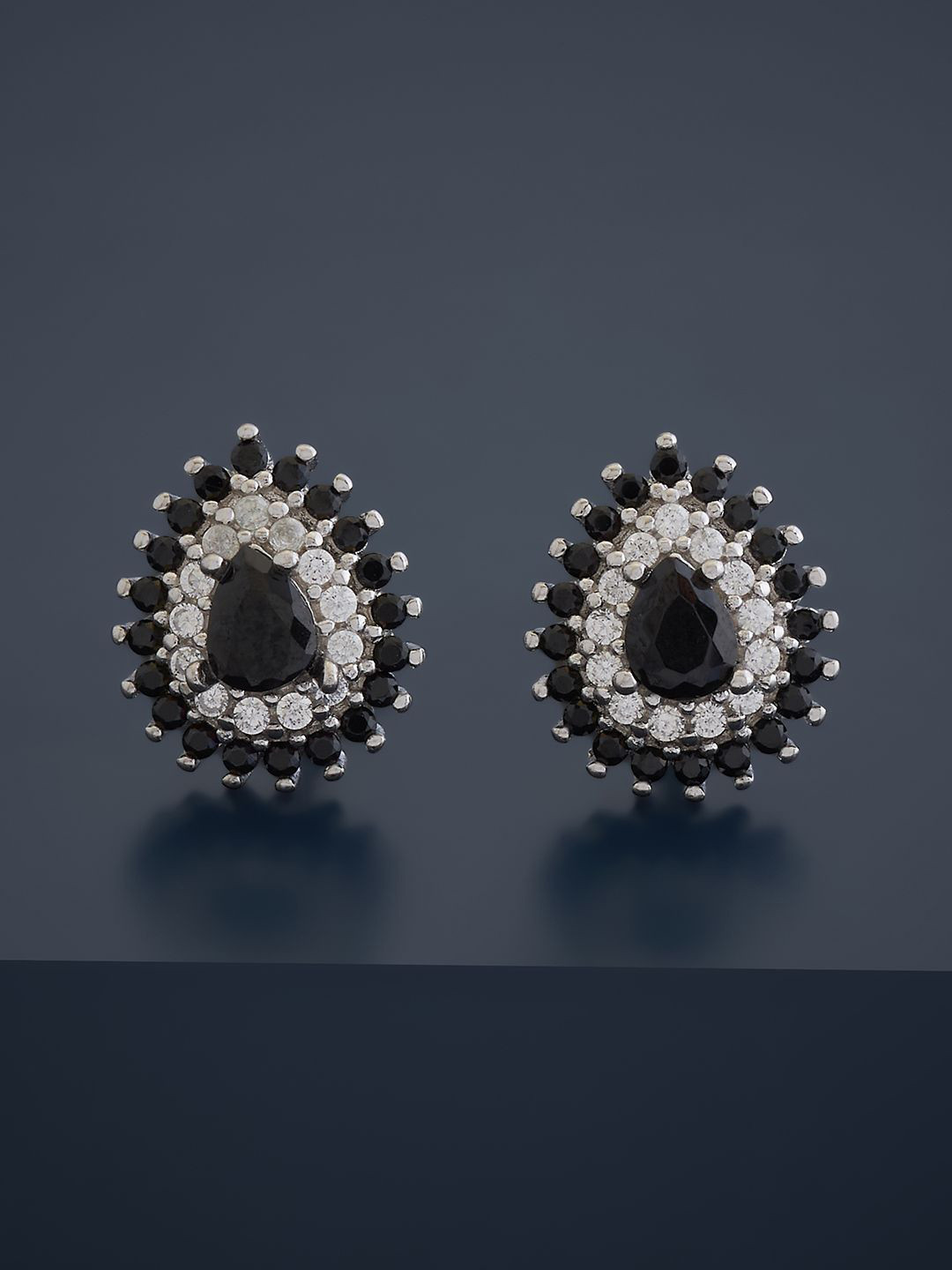

Kushal's Fashion Jewellery Rhodium Plated 92.5 Pure Silver Cubic Zirconia Studs