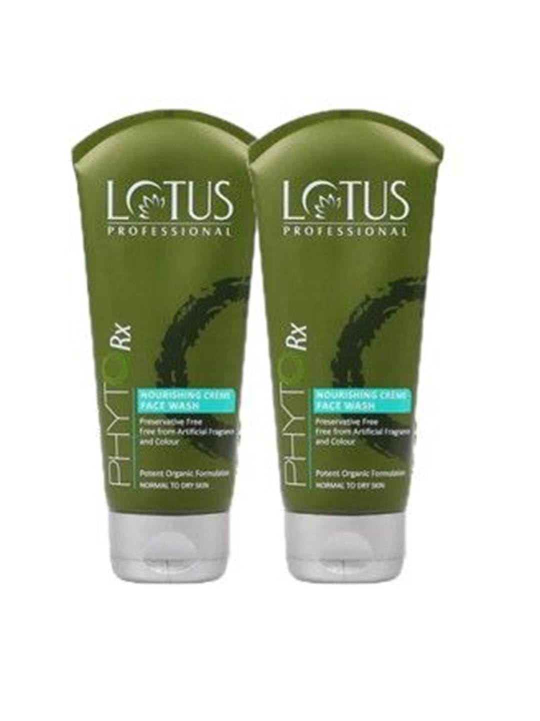 

Lotus Professional Set Of 2 PhytoRx Nourishing Cream Face Wash - 80 g Each, Green