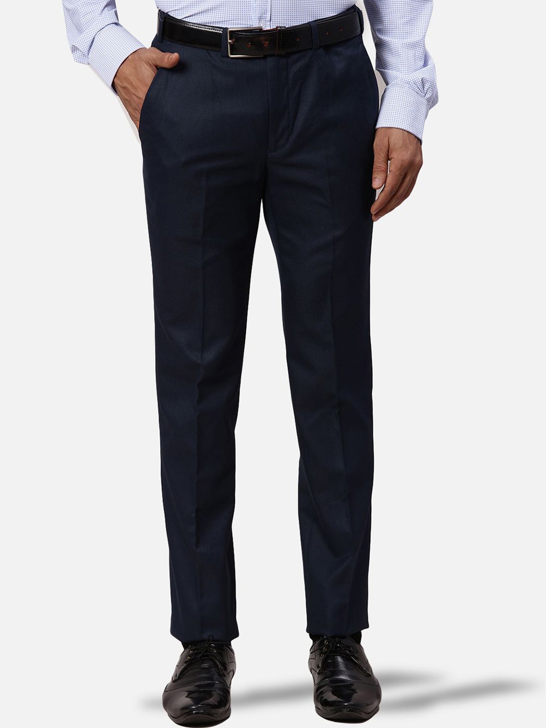 

Park Avenue Men Slim Fit Trousers, Blue