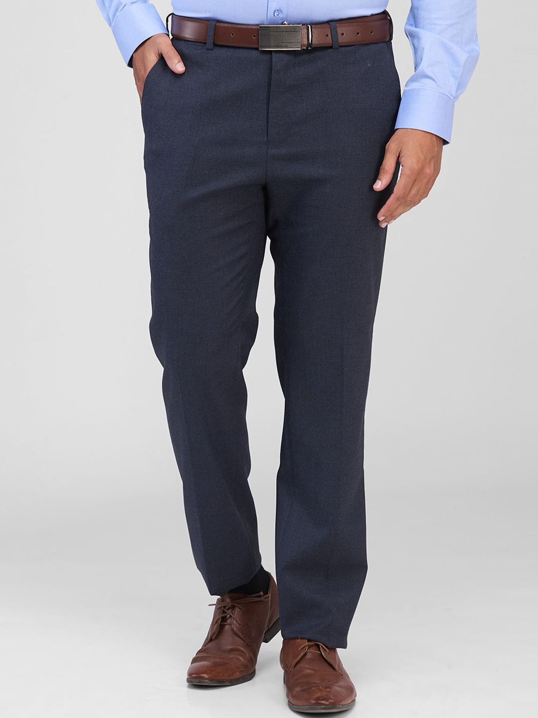 

Raymond Contemporary Fit Trousers, Blue